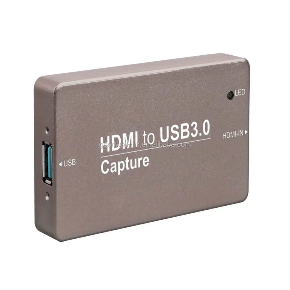 Plug & Play HDMI-USB3.0 Dongle Professional USB Capture Card with Metal Case ,Easy to Take