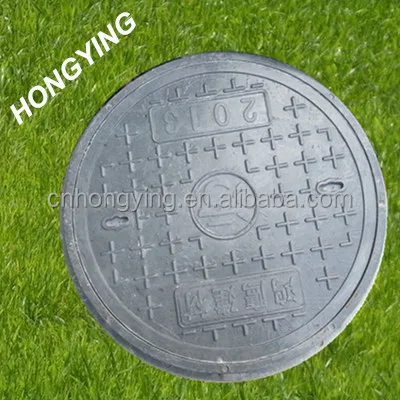 Round plastic sewer manhole