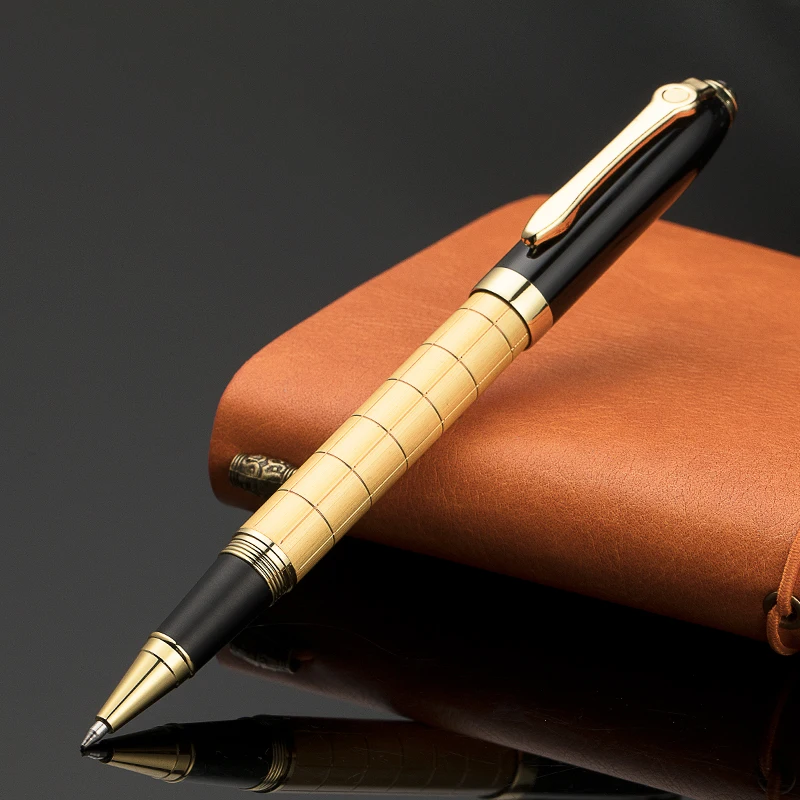 new luxury gift gold pen half gold pengrid pen golden Plating Pen