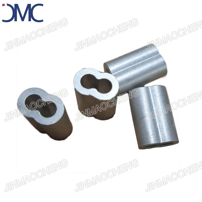 US Standard Hourglass Type Wire Rope Aluminum Sleeves Cable Crimping Loop Sleeve
