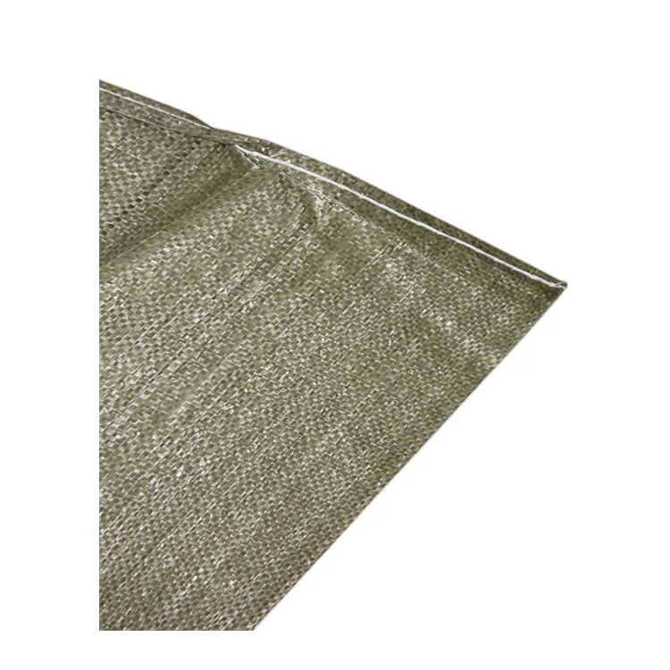 lowest price strong quality construction waste plastic PP woven green sand bags