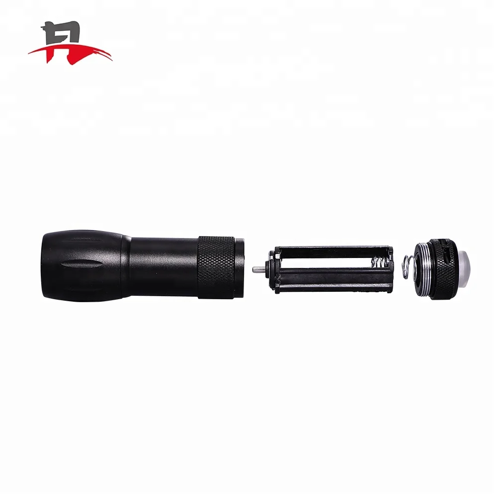 Mini Portable  White Light and SOS Aluminum 9 LED Flashlight