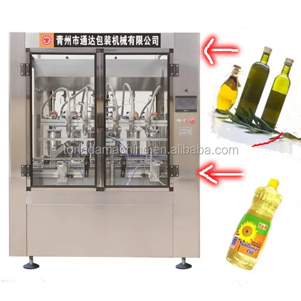 4 head vegetable oil/olive oil filling machine oil production machine  1200 bottles per hour for 500ml