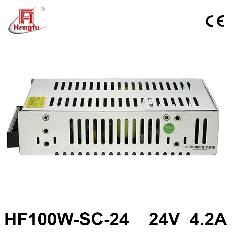 
24V 4.2A Hengfu HF100W-SC-24 SMPS single output AC DC CE PFC switching power supply 