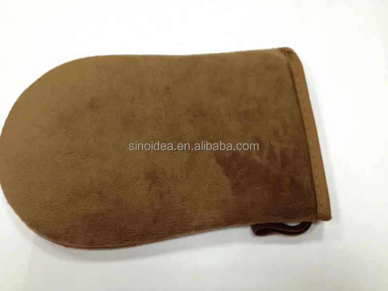 wholesale fasion Sunless Self Tanning Application Glove Mitt Applicator Double-Side Soft Velour Spray Tanning Mitts
