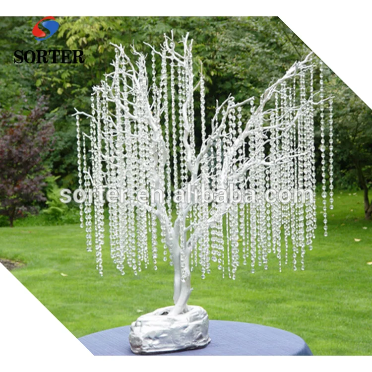 Wedding Crystal Tree crystal with hanging garland