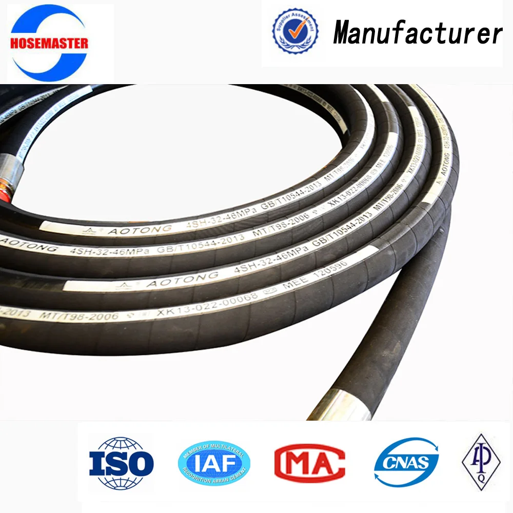 Oil resistant synthetic rubber hose hydraulic hose for high pressure washer