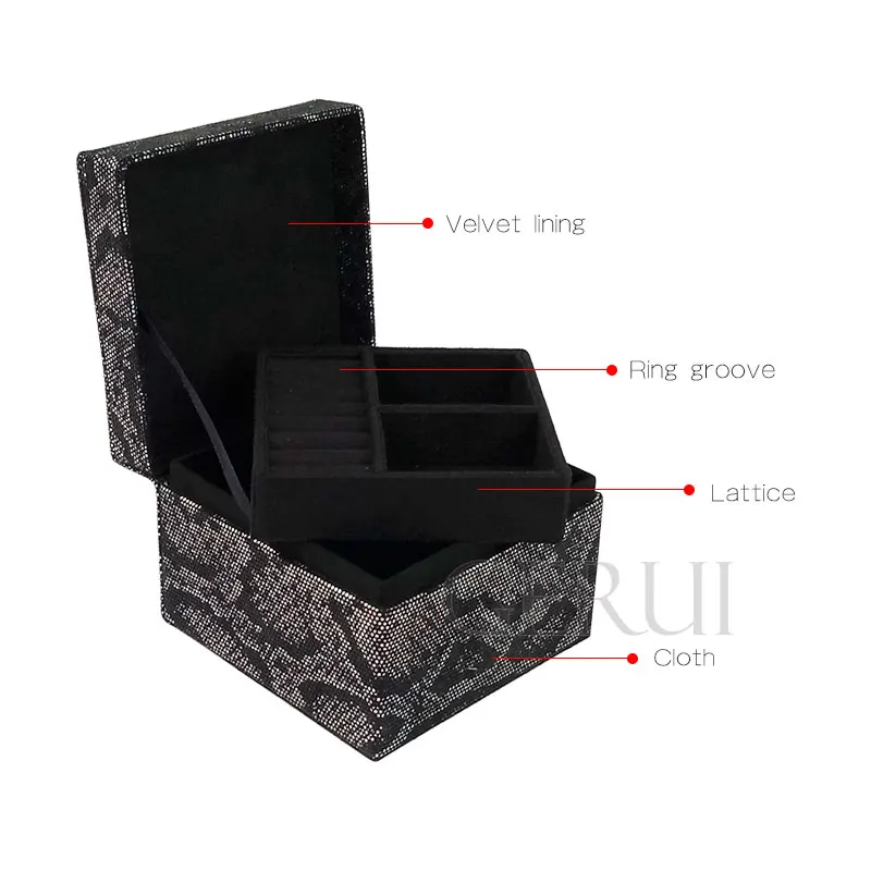 
Christmas Jewelry Promotional Ring Pendant Gift Box Cosmetic Lipstick Mrrior Gift Box 
