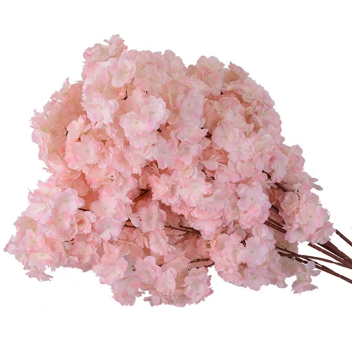 F-1036 Wholesale Wedding Artificial Flowers Branches Cherry Blossom Stems For Decoration