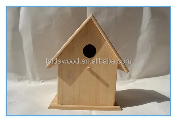Unfinished Wooden Birdhouses for Crafting, Creating and Decorating