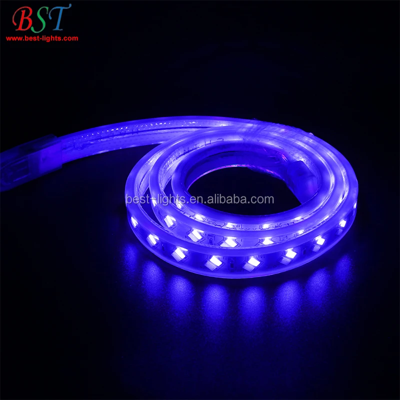 5730 LED Strip 220V High voltage led 5730 120 flexible strip light Power plug ww cw blue waterproof IP67