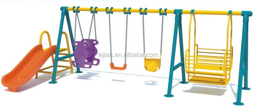 Nursery school beautiful and funny kids area swing set