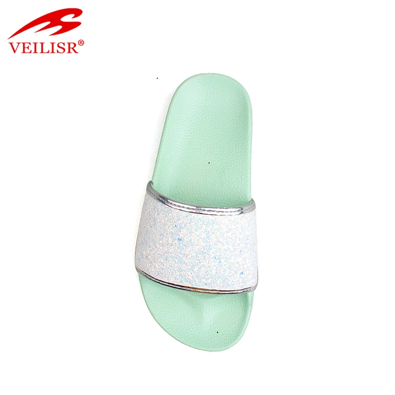 Летние детские сандалии с блестками и верхом из ПУ кожи