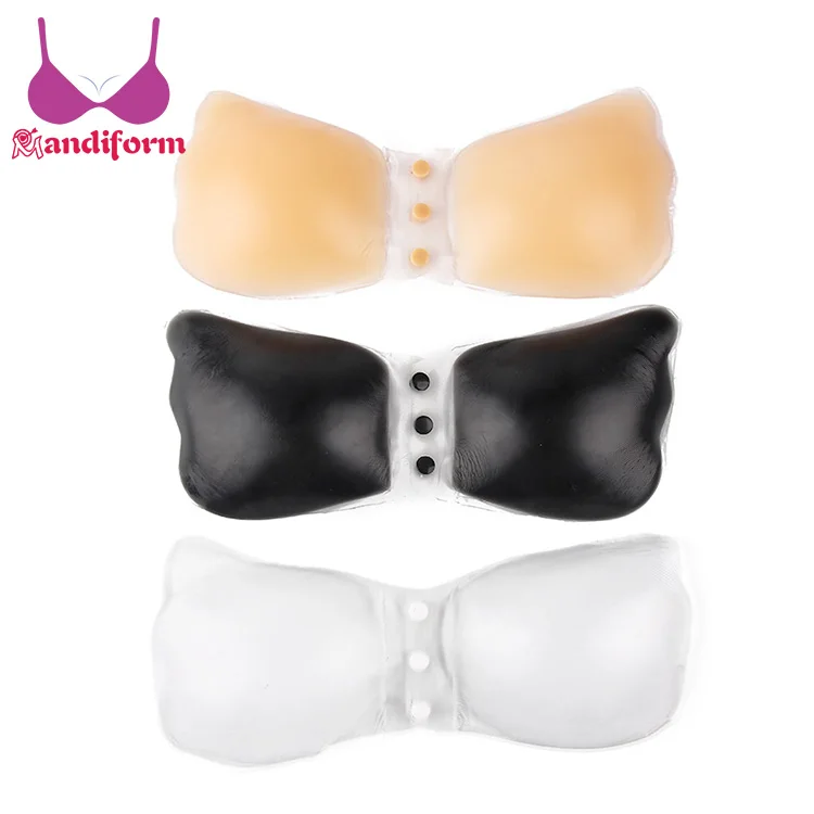 Bridal Underwear Strapless Backless Bras Manufacturer In China Freebra Front Clip Push Up Silicone Adhesive Bra