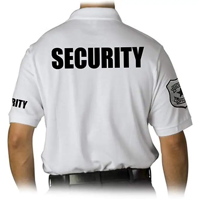 custom  sample security guard uniforms clothing security tshirts