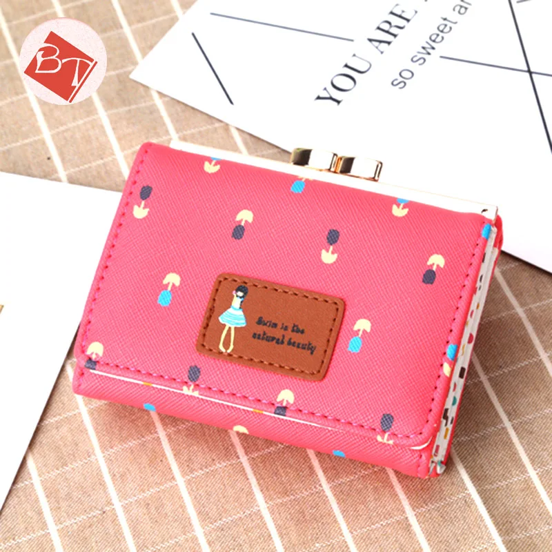 Lower Price Cheap Customized New promotion gift purse yong girl women wallet wholesale