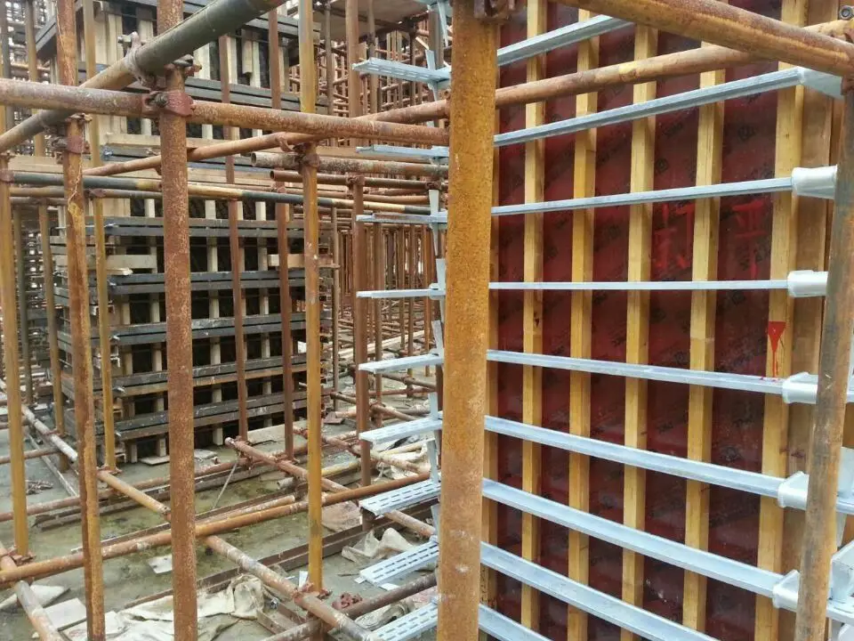 wooden&plastic square column formwork for shuttering with great quality much cheaper than aluminum formwork