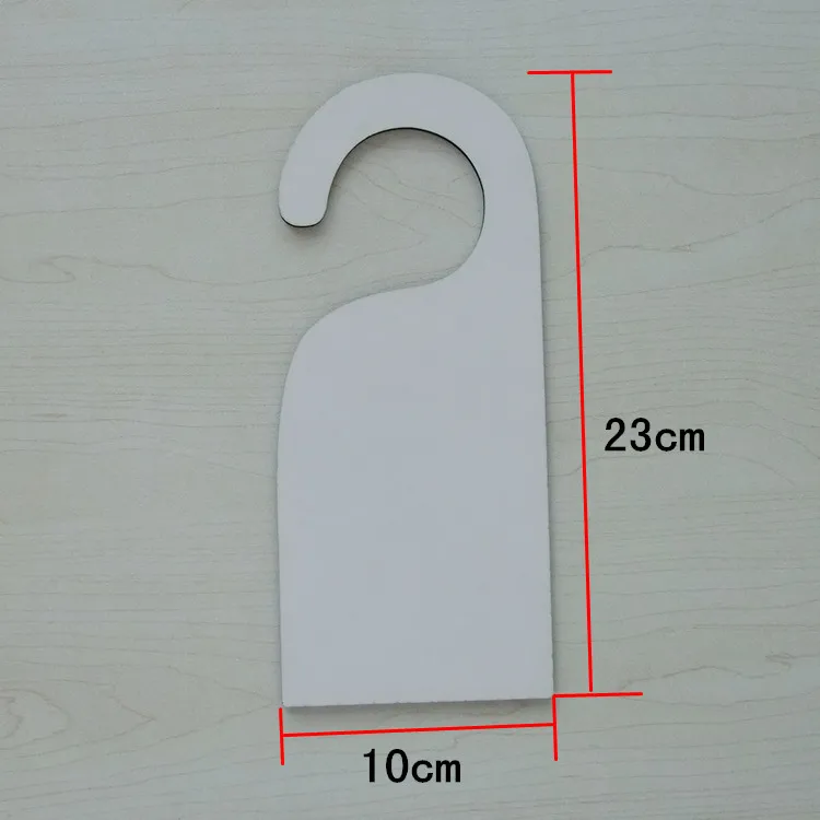 Sublimation blanks MDF Door Hanger L313 sublimation blanks mdf door hanger