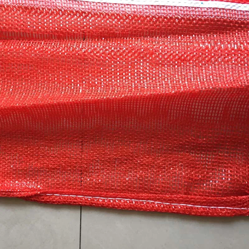 25 kg leno mesh bag packing for onion  potato firewood with UV treated and color file