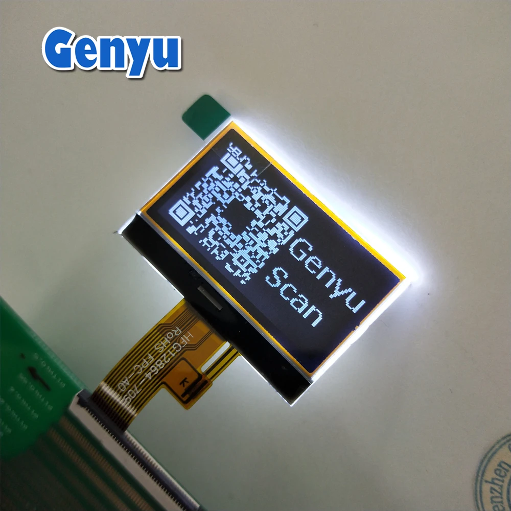12864 FSTN LCD Display Customized COG LCD Panel Graphic display Small Size 128x64 dot matrix LCD screen