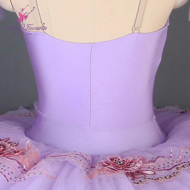Lilac professional ballet tutu adult stage performance or competition pleated tutus ballerina dance costume BLL081-2