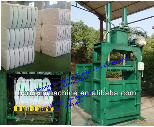 hydraulic waste paper wool metal scrap plastic bale pressure machine