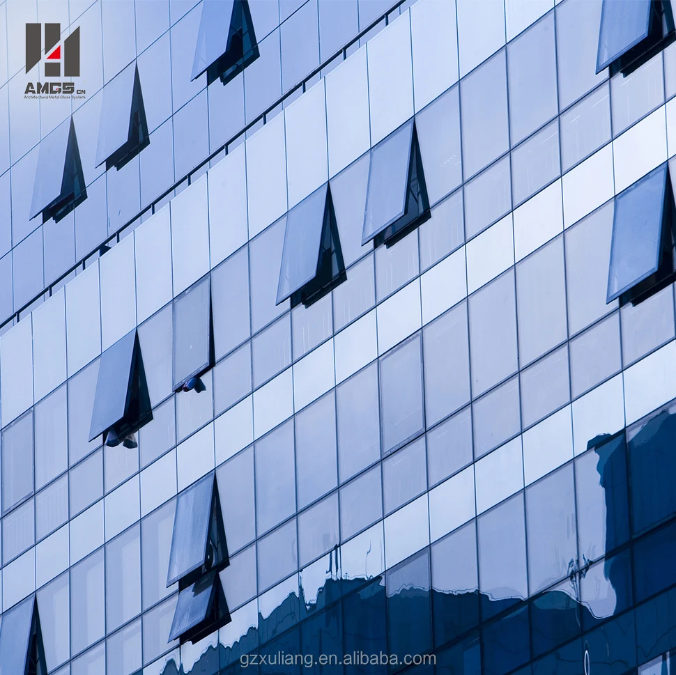 
Aluminium glass curtain wall for building exterior 