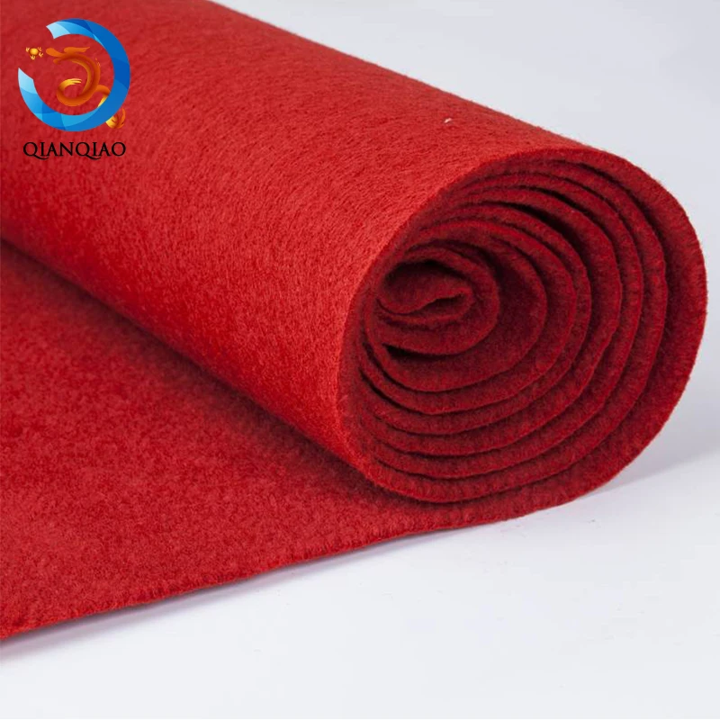 Oem Aisle Runner Wedding Felt Carpet Roll 140 200 Hotel Luxury exhibition carpet red carpet for events