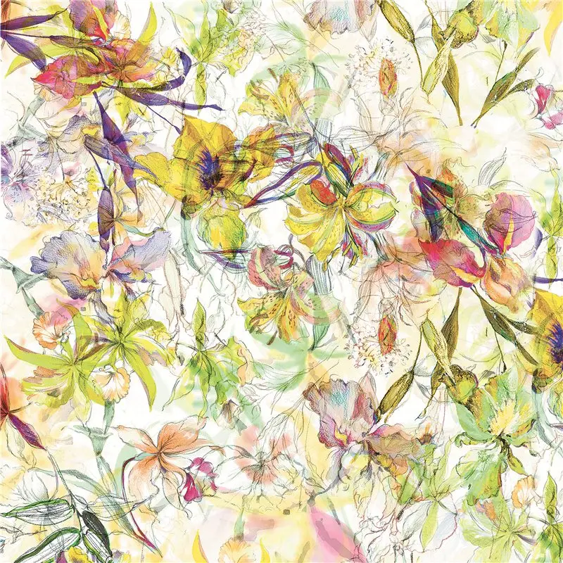 No MOQ Wholesale Factory Customized Printing Silk Fabric Chiffon(TLD-0045)