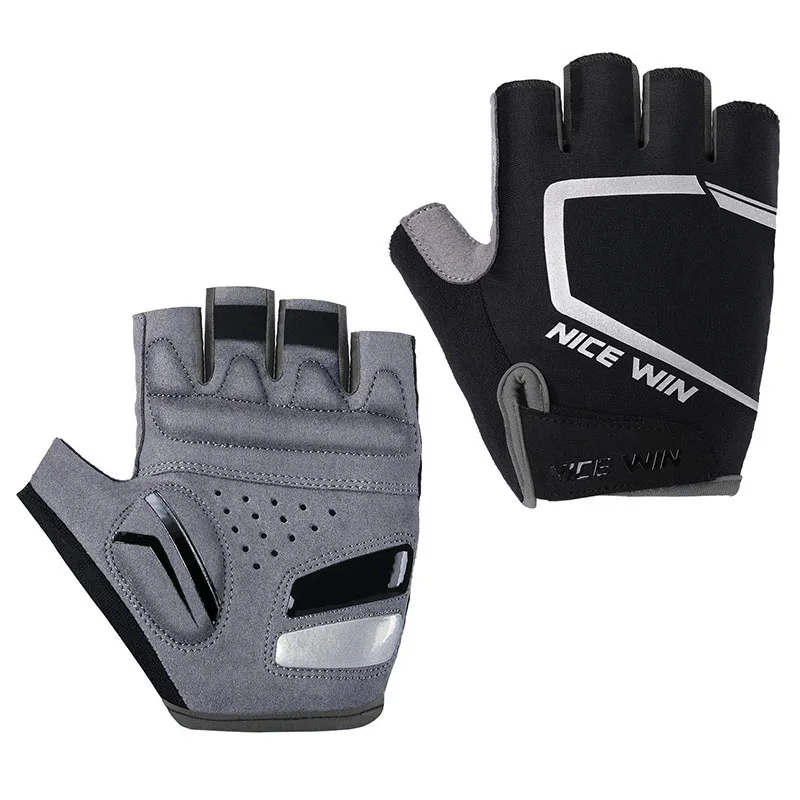 Bike Half Finger Gloves Shockproof Breathable MTB Mountain Bicycle Gloves Men Sports Gloves