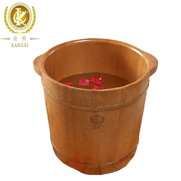 Leg massage Foot pedicure basin wooden spa wash basin