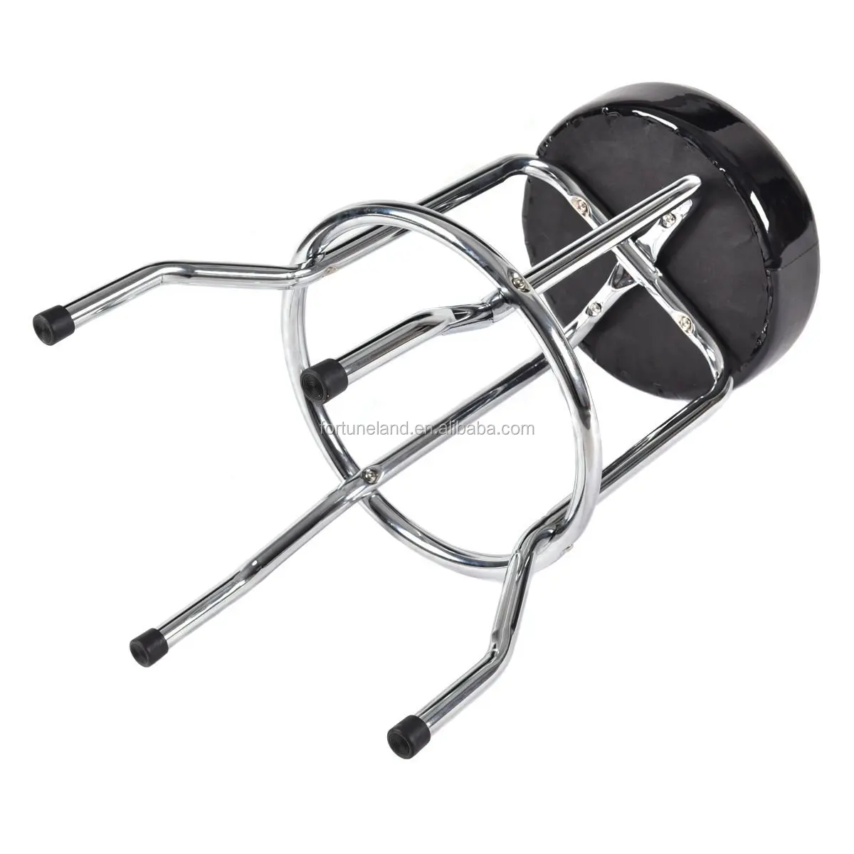 PVC leather round short bar stool/ Shop Seat, Stainless Steel Bar Stool,Metal Bar stools