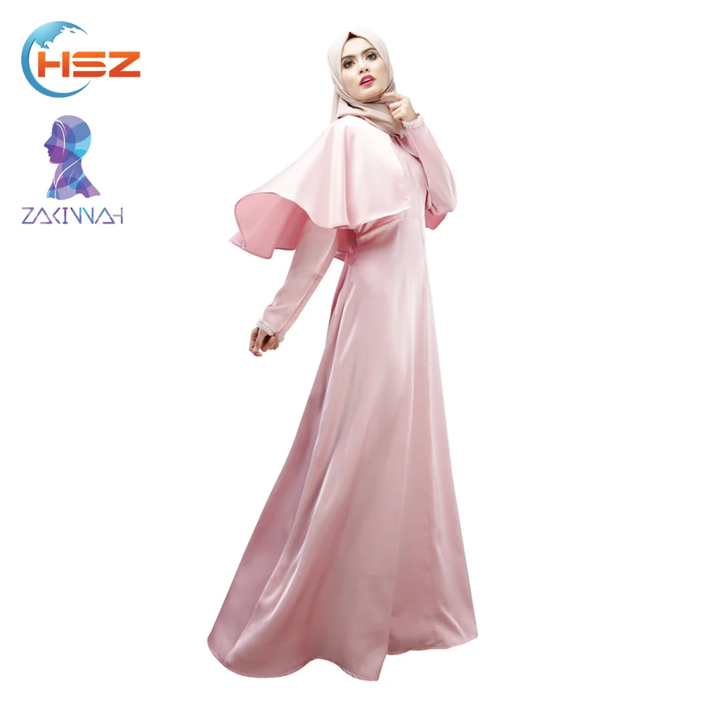 
 Zakiyyah ZW0001 платье-зонтик в Пакистанском Стиле Шелковый маршрут Abaya Исламская одежда оптом мусульманское женское платье  