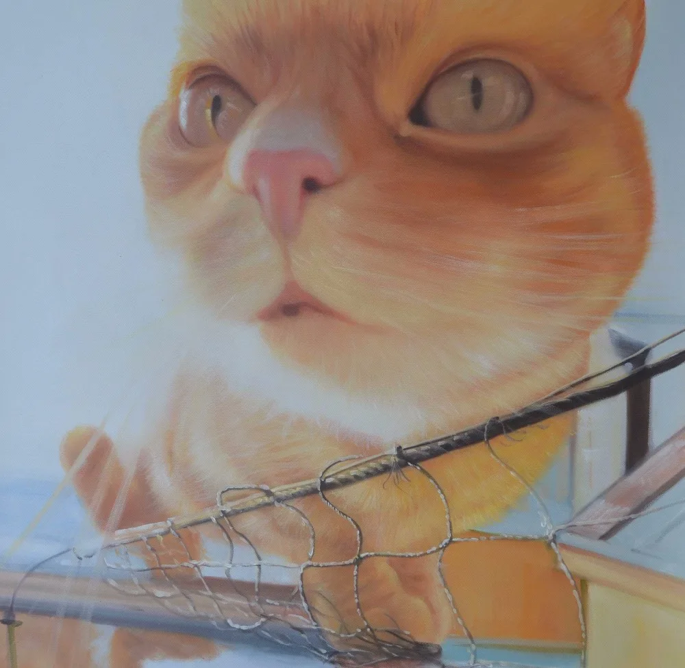 Реалистичная животная стена холст искусство ручной работы масляная живопись от фото