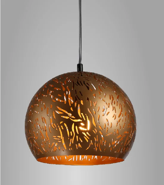 Deco Contemporary Hanging Lights Handmade Iron Drill Lamp Shade Morocco Etched Pendant Light