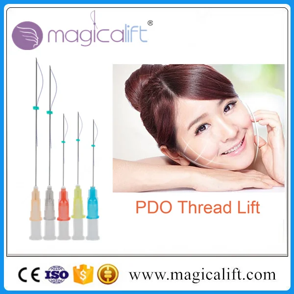 
Medical Absorbable Face Lift V-Line Barb Cog Pdo Thread 