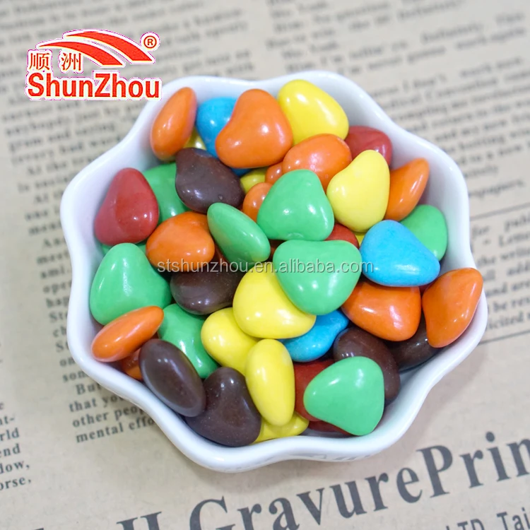 
145g beer shape bottle heart shape colorful coated sweet crispy chocolate beans 