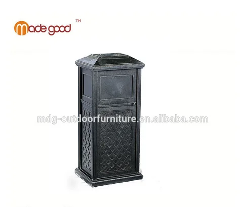 Металлическая корзина для мусора конкретного использования и открытый горячие продажи алюминия мусорная корзина для продажи