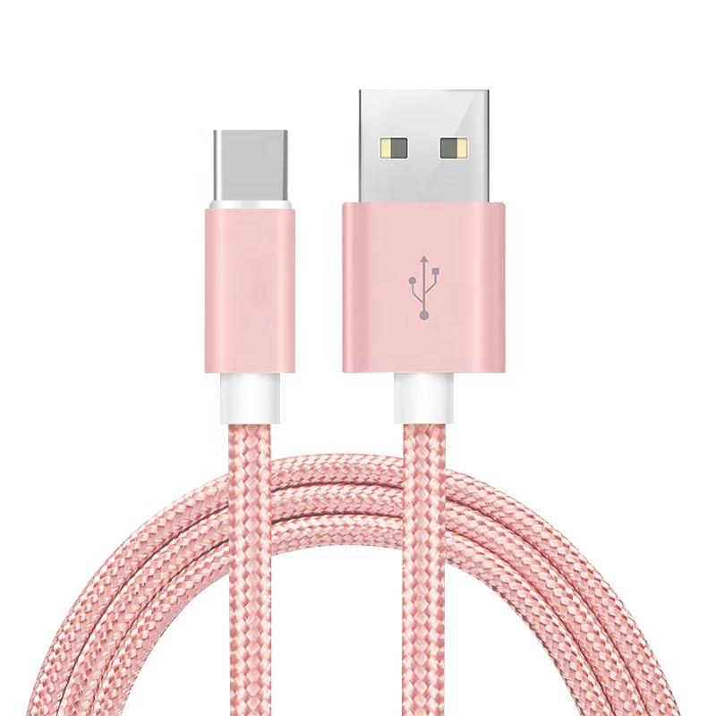 Горячая продажа нейлоновый Плетеный USB кабель для быстрой