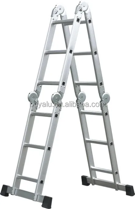 Hot Sale Geprufte Sicherheit Multi-fonction Aluminium ladder in clear anodized