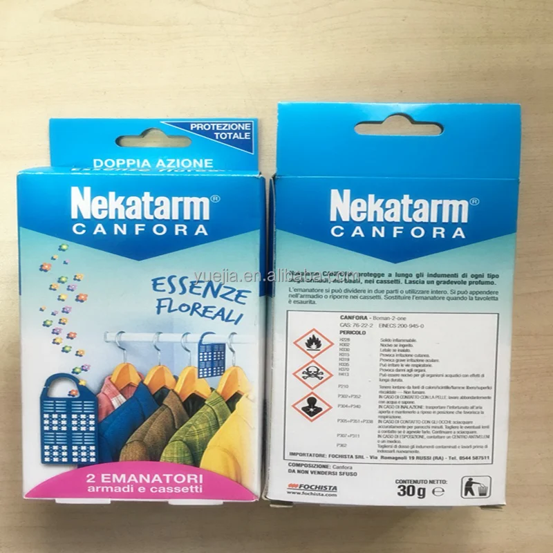 China Wardrobe 6g*2 96% Pure Natural Camphor Tablets Air Freshener