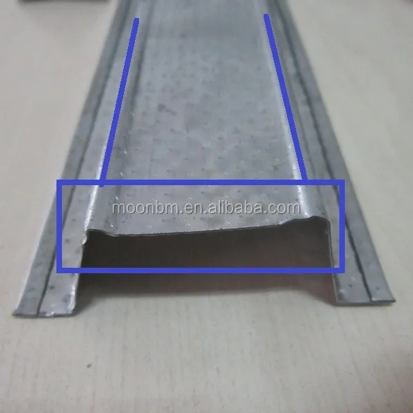 suspended ceiling gypsum wall drywall ceiling ganger galvanized steel metal omega double furring channel system 50mm sizes price