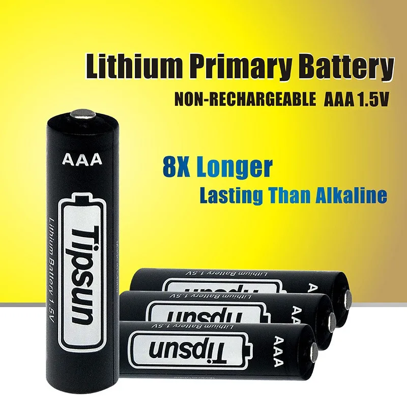 15 Years Shelf Life Tipsun 1.5V AAA FR03 L92 lithium battery