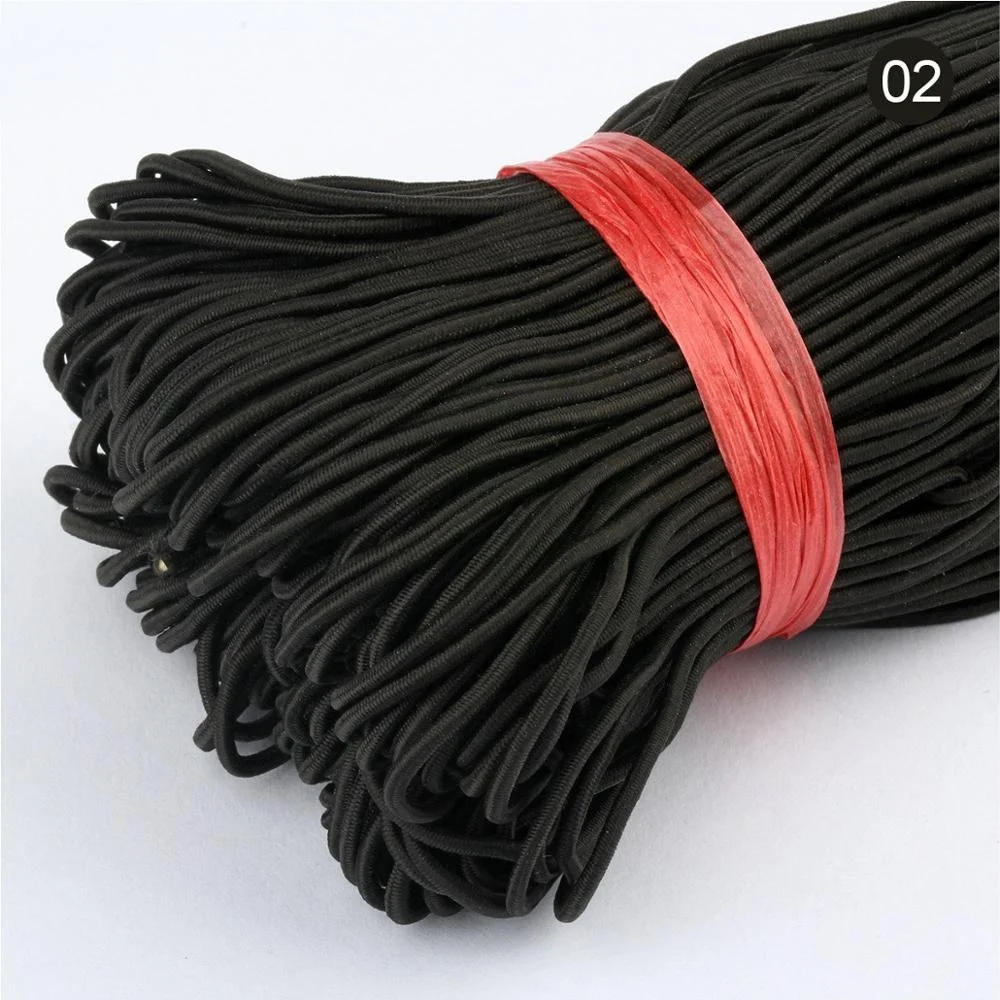 1.5mm colorful round elastic cord
