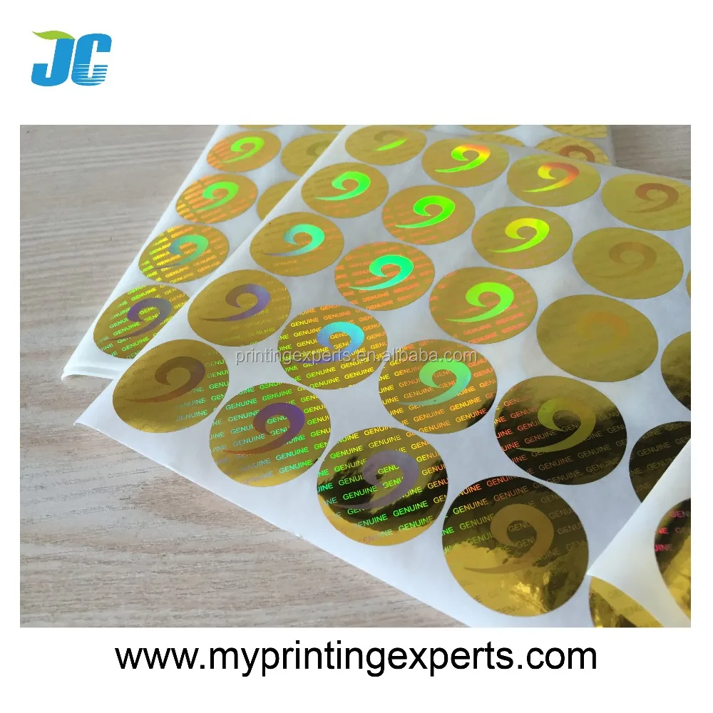 Custom 3D hologram sticker