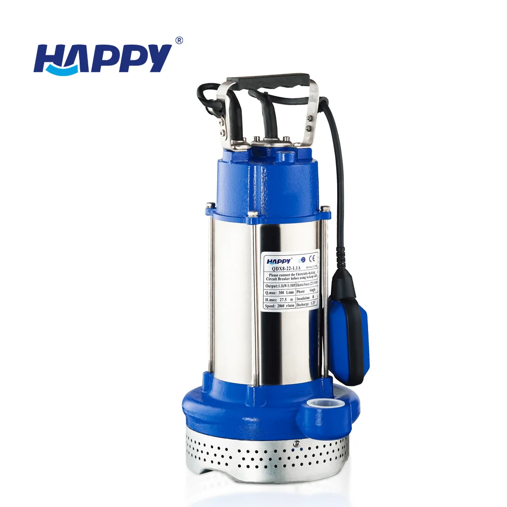 Industrial irrigation 1.5 hp 2 inch diameter high head salt submersible water pumps