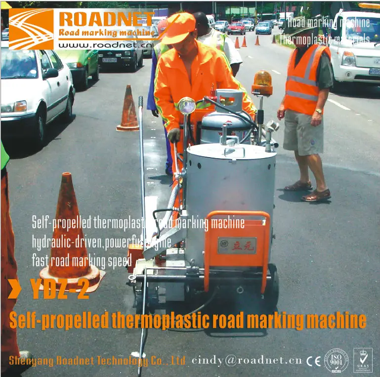 Self-propelled honda Gasoline Engine Thermoplastic Screed Road Line Paint Machine for road marking
