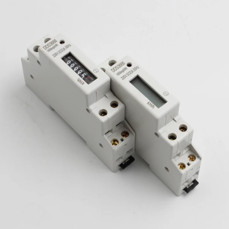 Durable using best reliability single phase smart din rail kwh meter