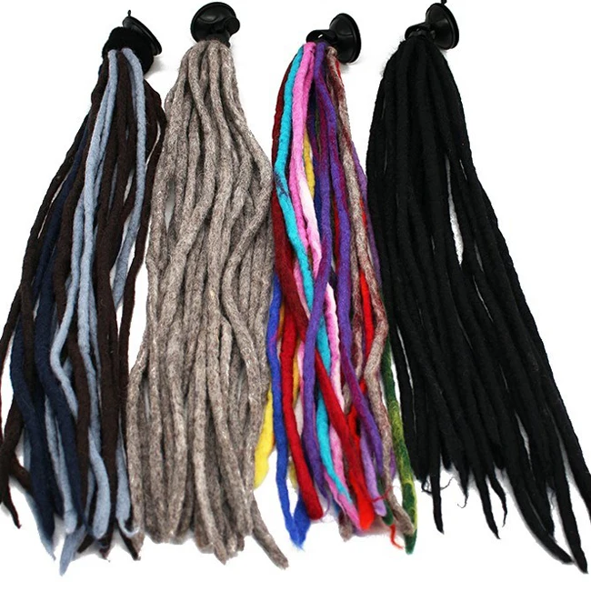 Fashion Motorcycle helmet pigtail Suction Cup Ponytail Motorcycle Helmet Pigtails Curly Braids Hair Synthetic Fibre Pony Tails