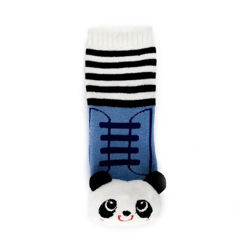 Oem Custom 3d cartoon pattern newborn cotton ankle socks non slip infant rubber sole toddler Socks baby cute kids